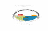 INFORME DE GESTION 2016 - Gobernación del Atlántico · INFORME DE GESTION 2016 María E. Salas Vásquez Rectora . ... • Elección de Personero Estudiantil INSTITUCIÓN EDUCATIVA