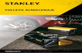 FOLLETO ALMACENAJE - stanleysites.com · 1-93-278 3253561932786 94 x 60 x 56 cm • Capacidad: 190L ... • Organizador extraíble entre la caja de herramientas y la gaveta inferior.