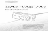 STYLUS-7000 Mju-7000 Manual de Instrucciones ES · Botón H/S (panorama/tecnología de ajuste de sombras/multi ventana/borrar) (p. 22, p. 16) 1 Ajuste el disco de modo en una de las