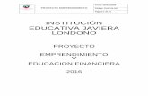 INSTITUCIÓN EDUCATIVA JAVIERA LONDOÑO€¦ · Más tarde aparece la resolución 2343 del 5 de junio de 1996 por lo cual el gobierno ... dice en cuanto al sistema educativo: 1.