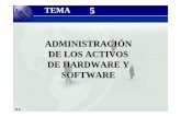 TEMA Tema 5: Administración de lo5 5s Activos de … · •Automatización del origen de datos ... • Programa en el tiempo el uso de los recursos del ... informático • Suministra