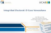 Integridad Electoral: El Caso Venezolano - PolítiKa … · The Electoral Integrity Project - La idea de integridad electoral también refiere una visión holística del proceso en