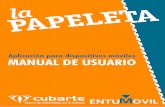 manual de usuario V2 - Aplicación móvil LaPapeletaapp.lapapeleta.cult.cu/descargas/manual_de_usuario.pdf · Se pueden presentar dificultades al instalar la aplicación en dispositivos