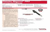 Pistolas Magnum PRO semiautomáticas · Todas las pistolas trabajan a un ciclo de ... [Alambre de 1/16 pulg. (1.6 mm) y más grande] ... Recomendado para soldadura de alambre de aluminio.