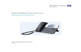 8001/8001G Deskphone Manual de usuario - al … · Estas 4 teclas programables permiten acceder a servicios o iniciar ... estática y DHCP. ... Ajuste el DNS\WEB Port\Telnet Port