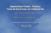 Operaciones Puerta – Puerta y Toma de Decisiones … · 2014-05-06 · CDM es un proceso operacional de coordinación para que la toma de decisiones sean de mejor calidad y generaren