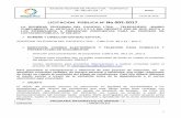 LICITACION PÚBLICA Nº No 002-2017 - telepacifico.com · - Dirección para presentación de propuestas: ... que busca adjudicar la contratación de DOS ... No. 1082 de 2015 y demás