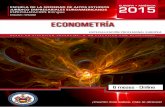 ENGLISH • SPANISH EcOnOmEtría - saejee.eu econometria.pdf · la obtención del grado y hace que el proceso sea más práctico. 9 Aprendizaje personalizado centrado en el estudiante,