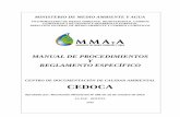 MINISTERIO DE MEDIO AMBIENTE Y AGUA - …mmaya.gob.bo/uploads/CEDOCA_-_copia.pdf · incluye en Anexos un Glosario de Términos Técnicos. 1.3. Misión El Centro de Documentación