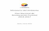 Ministerio del Ambiente Plan Nacional de Restauraci³n .la mayor fortaleza del Ecuador como argumento