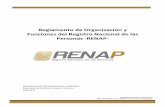 Reglamento de Organización y Funciones del Registro ... · República de Guatemala, Ley del Registro Nacional de las Personas, el RENAP es la entidad encargada de organizar y mantener
