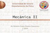 Mecánica II - Página personal de Roberto Pedro Duarte ...rpduarte.fisica.uson.mx/archivos/curso1/01-MecanicaII.pdf · plano del mismo, que pasa por el punto ... aún cuando en el