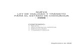 Ley de Tránsito y Vialidad para el Estado de Chihuahua · Artículo 58 Causas de Suspensión de Licencias Artículo 59 Causas de Cancelación de Licencias Artículo 60 Suspensión