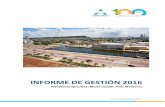 INFORME DE GESTIÓN 2016 - Cámara de Comercio de Cartagena · agenda de trabajo por Cartagena y el departamento de Bolívar para cerrar brechas y rezagos, y solucionar hacia el futuro