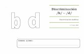 Discriminación /b/ -- /d/ - ARASAAC: Aragonese Portal PDF filePinta de .. los dibujos que NO LLEVAN EL FONEMA / d / Se han empezado en primer lugar con por palabras que tienen el