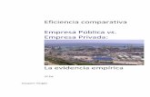 Eficiencia comparativa Empresa Pública vs Empresa … · en caso de una empresa privada principalmente porque el sistema de control e incentivos ... teoría de los derechos de ...