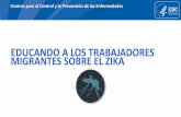 EDUCANDO A LOS TRABAJADORES MIGRANTES SOBRE EL … · • Adquirirán información de prevención bilingüe, los instrumentos y las ... básica en español sobre el zika y su prevención