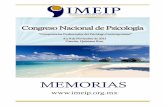 Memorias de Congreso Nacional de Psicología · MEMORIAS DEL CONGRESO NACIONAL DE PSICOLOGÍA Competencias profesionales del psicólogo contemporáneo 8 – 9 de Noviembre de 2013