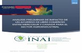 ANÁLISIS PRELIMINAR DE IMPACTO DE UN … Preliminar MS-Canada - INAI... · En el marco de una reunión informal de Ministros ... anunciando la conclusión de manera exitosa del diálogo