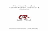 Información sobre alojamiento y residencia - urv.cat .pdf · International Center. Avinguda Països Catalans, 17-19. 43007 Tarragona SPAIN TARRAGONA – Residencias de estudiantes