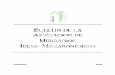 Boletín de la Asociación de Herbarios Ibero … · 3 Presentación 4 Interés de las colecciones de herba-rio para el estudio de las raíces. El ... desarrolladas a partir de un