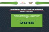 Programa de Inversión 2018 - s-finanzas.hidalgo.gob.mxs-finanzas.hidalgo.gob.mx/descargables/2018/Ejercicio del Ppto 2018... · sector paraestatal y de los Presidentes Municipales.