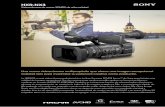 HXR-NX3 - arzeasociados.com Brochure.pdf · HXR-NX3 Videocámara de mano 3CMOS de alta calidad Una nueva videocámara multipropósito que ofrece una imagen excepcional. Calidad lista