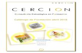 Catálogo de Formación abril 2018 - cercion.escercion.es/wp-content/uploads/2018/04/CATALOGO... · Higiene alimentaria o Manipulador de alimentos Etiquetado de alimentos Etiquetado