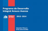 Programa de Desarrollo Integral Arauco Avanza · Reposición de 4 puentes en la comuna de Arauco (El Bar, Conumo, Raqui 2 y Tubul) Conservación de 3 aeródromos (Isla Mocha, Lequecahue