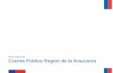 Pre-Informe Cuenta Pública Región de la Araucanía · LOGROS 2014-2015: MOP de La Araucanía Presupuesto Sectorial Año Presupuesto Ley M$ Ejecutado al cierre del año M$ Porcentaje