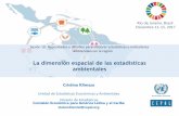 La dimensión espacial de las estadísticas ambientales · Río de Janeiro, Brasil Diciembre 11-15, 2017 La dimensión espacial de las estadísticas ambientales Cristina Klimsza Unidad