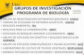 Presentación de PowerPoint - uptc.edu.co · grupos de investigaciÓn programa de biologÍa •grupo de investigaciÓn sistematica biolÓgica-sisbio •unidad de ecologÍa en sistemas