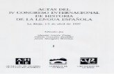 Actas del IV Congreso Internacional de Historia de la …spainshobo.com/detalle/147760detalle.pdf · ACTAS DEL IV CONGRESO INTERNACIONAL DE HISTORIA DE LENGUA ESPAÑOIA La Rioja,
