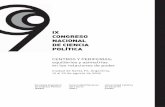IX CONGRESO NACIONAL DE CIENCIA POLÍTICA - … · ÁREA METODOLOGÍA Y ENSEÑANZA DE LA CIENCIA POLÍTICA ... Los requerimientos y bases formales de cada categoría pueden consultarse
