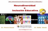 Neurodiversidad e Inclusión Educativa - inafocam.edu.do · Una manera especial de entender el mundo o de algún don ... EDUCATIVOS PERSONALIZADOS ESTRATEGIAS METODOLOGICAS INDIVIDUALES