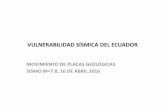 VULNERABILIDAD SÍSMICA DEL ECUADOR - Cámara de … · precio de vigas de acero para puentes en ecuador ... • volados sucesivos asimÉtricos fundidos en sitio ... • como referencia