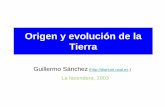 Origen y evolución de la Tierra - Diariumdiarium.usal.es/guillermo/files/2014/05/EvolucionTierra.pdf · 2014-05-07 · Origen y evolución de la Tierra ... plantas y hongos. 570