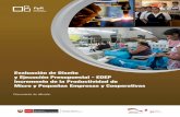 Evaluación de Diseño y Ejecución Presupuestal - … · 2016-09-26 · Evaluación de Diseño y Ejecución Presupuestal - EDEP Incremento de la Productividad de Micro y Pequeñas
