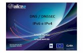 DNS DNSSEC IPv6 e IPv4 · 2011-06-22 · • DS – Proporciona ... indica que no se realiza chequeo (() ... – www empresa com. 86400 IN A 200 40 100 14186400 IN A 200.40.100.141