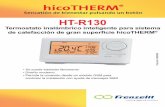 Sencatión de bienestar pulsando un botón HT-R130 inalámbrico inteligente para sistema de calefacción de gran superficie hicoTHERM ® ... almacena todos los ajustes después de