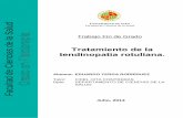TRATAMIENTO DE LA TENDINOPATÍA ROTULIANAtauja.ujaen.es/bitstream/10953.1/1488/1/TFG... · Los parches de nitroglicerina tópica, las ondas de choque extracorpóreas, el tratamiento