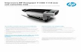 IPG HW HPS Commercial Designjet Datasheet refresh … · Envíe por correo electrónico sus proyectos a su impresora HP Designjet ... Tecnología Inyección térmica de tinta HP ...