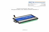 Instrucciones de uso Registrador de datos PCE-GPRS 2 · Consumo de energía de entrada 12V Max. 150mA ... Rango de frecuencia Frecuencia dual 900/1800/850/1900Mhz Tarjeta SIM Compatible