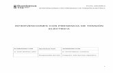 INTERVENCIONES CON PRESENCIA DE TENSIÓN …new.consorciobomberosalicante.es/wp-content/uploads/2017/08/TEMA... · condiciones técnicas y garantías de seguridad en líneas eléctricas