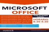 Academia de Microsoft Office - industrialespr.orgindustrialespr.org/wp-content/uploads/2017/02/Academia-de... · de Word 2013. Los participantes se mostrarán una forma práctica