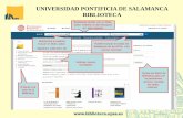 UNIVERSIDAD PONTIFICIA DE SALAMANCA …drupal.upsa.es/sites/default/files/busquedacatkoha_0.pdf · que está y la signatura topográfica, el ... Ejemplos de búsqueda, si no estás