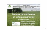 Balance de nutrientes en sistemas agrícolas - IPNIlacs.ipni.net/ipniweb/region/lacs.nsf/0... · Demanda creciente de alimentos, ... Agua Energía Las Mejores Prácticas de Manejo