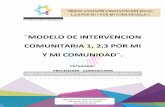 ¨MODELO DE INTERVENCION COMUNITARIA 1, 2,3 … · de Investigación y Consultoría Filantrópica, A.C., Centro de Tratamiento para Niños y Jóvenes de Chihuahua, A.C., Centro de
