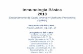 Inmunología Básica 2018 - vet.unicen.edu.ar · Azúcares ramificados complejos ... Péptidos Antimicrobianos Defensinas, Prot.Catiónicas Enzimas Lisozima, Hidrolasas ácidas Competidores