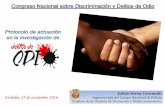 Julián Serna Coronado Córdoba, 25 de noviembre 2016federacionkamira.es/wp-content/uploads/2017/01/PONENCIA-JULIAN... · tipologías penales relacionadas con los “delitos de odio”.